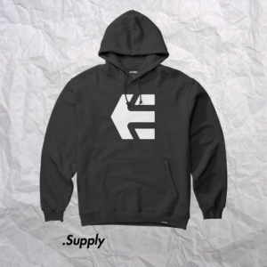 ETNIES CLASSIC ICON HOODIE	BLACK/WHITE