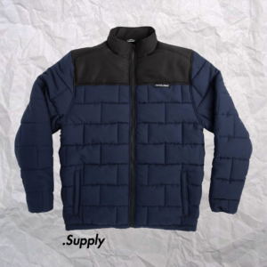 SANTA CRUZ BRICKWORK QUILTED L/S JACKET BLACK/BLUE