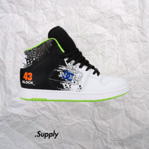 DC SHOES 43I MANTECA 4 HI	BLACK WHITE MULTI