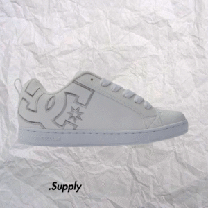 DC SHOES COURT GRAFFIK	WHITE/WHITE/SILVER