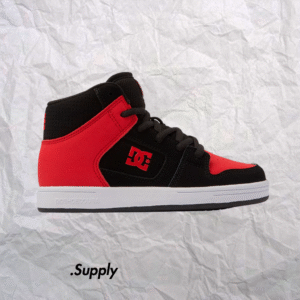 DC SHOES YOUTH MANTECA 4 HI BLACK/RED