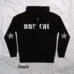 SANTA CRUZ  MEDIEVAL ZIP HOODED HEAVYWEIGHT SWEATSHIRT BLACK