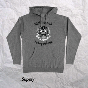 INDEPENDENT MOTÖRHEAD WARPIG HOODED HEAVYWEIGHT SWEATSHIRT GUNMETAL