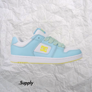 DC SHOES MANTECA 4	LT BLUE/YELLOW/WHITE