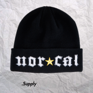 SANTA CRUZ MEDIEVAL BEANIE LONG SHOREMAN HAT BLACK