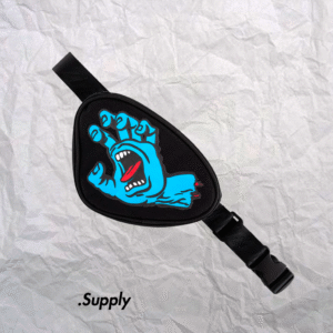 SANTA CRUZ SCREAMING HAND CROSS BODY BAG BLACK