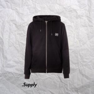 FALLEN FURY PATCH ZIP HOODIE	BLACK/WHITE