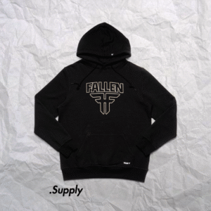 FALLEN INSIGNIA HOODIE BLACK/WHITE