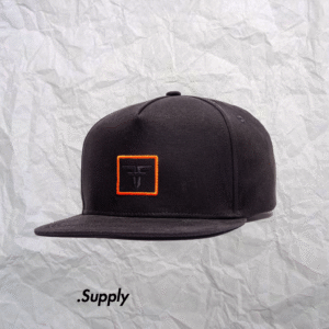 FALLEN TRADEMARK PATCH FLAT	BLACK/ORANGE