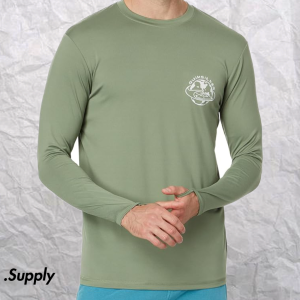 QUIKSILVER	EVERYDAY SURF TEE LS GREEN