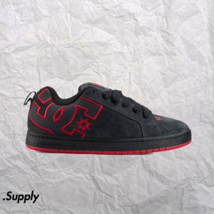 DC SHOES  COURT GRAFFIK SE	DARK GREY/RED