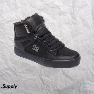 DC SHOES PURE HIGH TOP WC WNT	BLACK/BLACK/BLACK