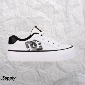 DC SHOES WOMENS CHELSEA PLATFORM	WHITE/BLACK