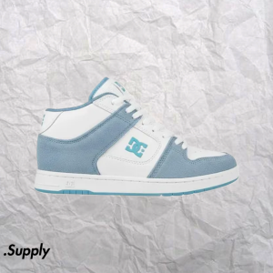 DC SHOES WOMENS MANTECA 4 MID	LIGHT BLUE/WHITE