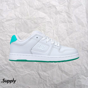 DC SHOES WOMENS MANTECA 4	WHITE/LIGHT AQUA