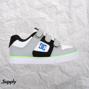 DC SHOES YOUTH PURE V	GREY/BLACK/BLUE/GREEN
