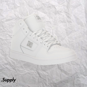 DC SHOES  WOMENS MANTECA 4 MID	WHITE/WHITE/SILVER