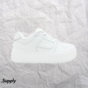 DC SHOES   WOMENS MANTECA 4 PLATFORM	WHITE/WHITE