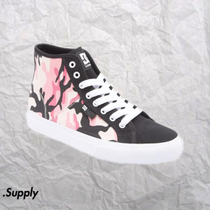 DC SHOES   WOMENS MANUAL HI TXSE	WHITE/PINK/CAMO