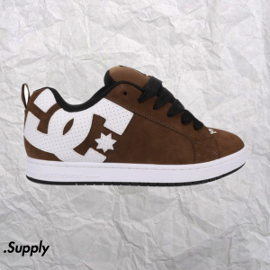DC SHOES COURT GRAFFIK SE BROWN WHITE