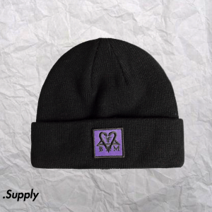 FALLEN BAM BEANIE BLACK LILAC BAM MARGERA