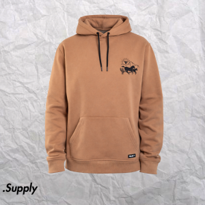 FALLEN MESA HOODIE SAND ENZYMATIC BLACK ADAM ARUNSKI
