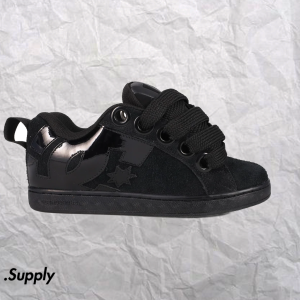 DC SHOES  COURT GRAFFIK PUFF	BLACK  BLACK  BLACK